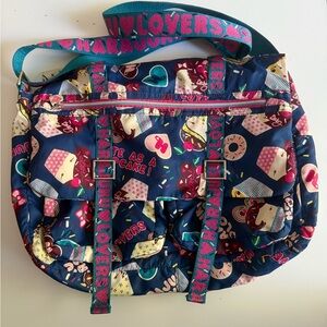 Harajuku Lovers Cute as a Cupcake Messenger  Bag With Adjustable Straps.